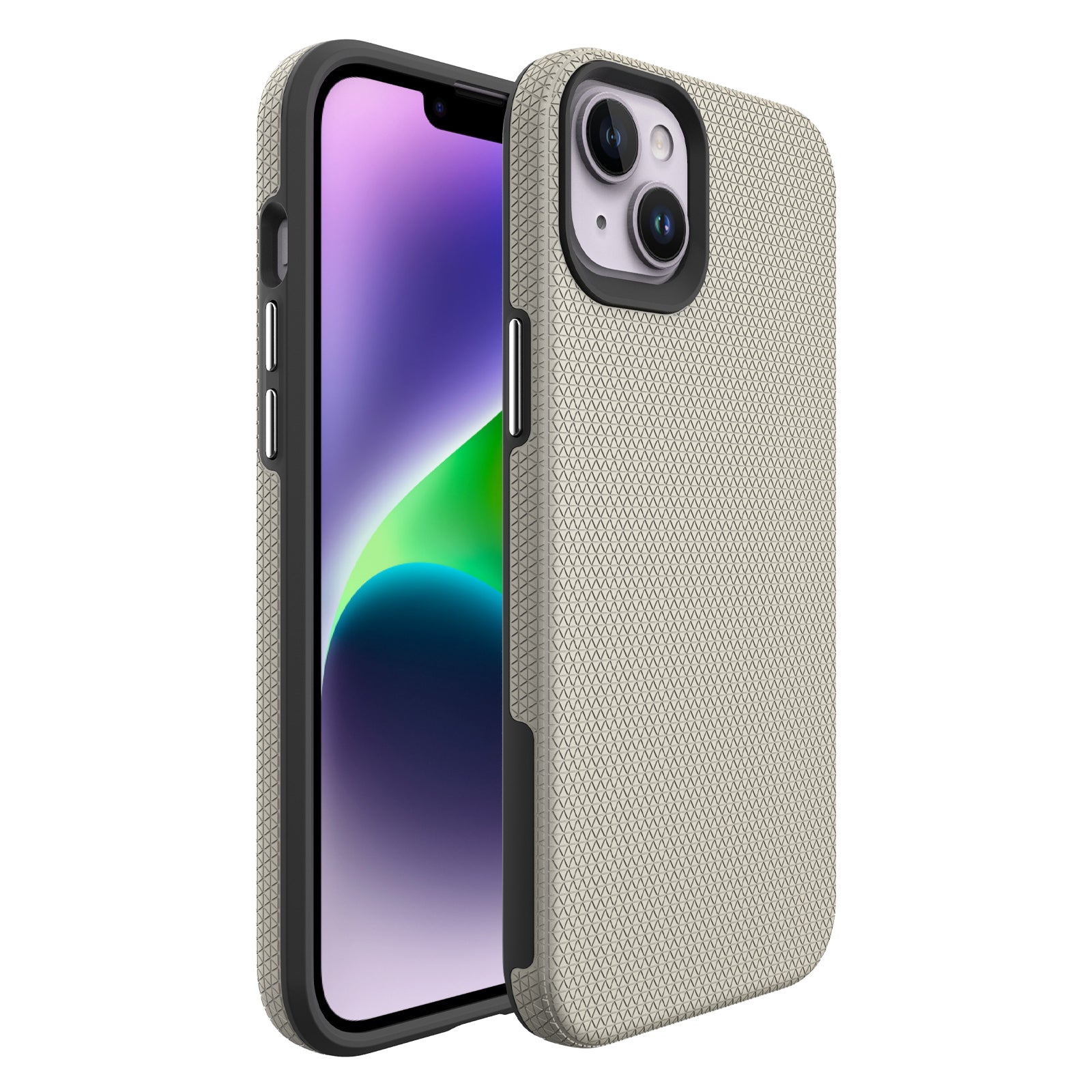 For iPhone 14 Plus Protective Phone Back Cover Triangle Heat Dissipation TPU PC Anti-scratch Phone Case For iPhone 14 Plus Protective Phone Back Cover Triangle Heat Dissipation TPU PC Anti-scratch Phone Case